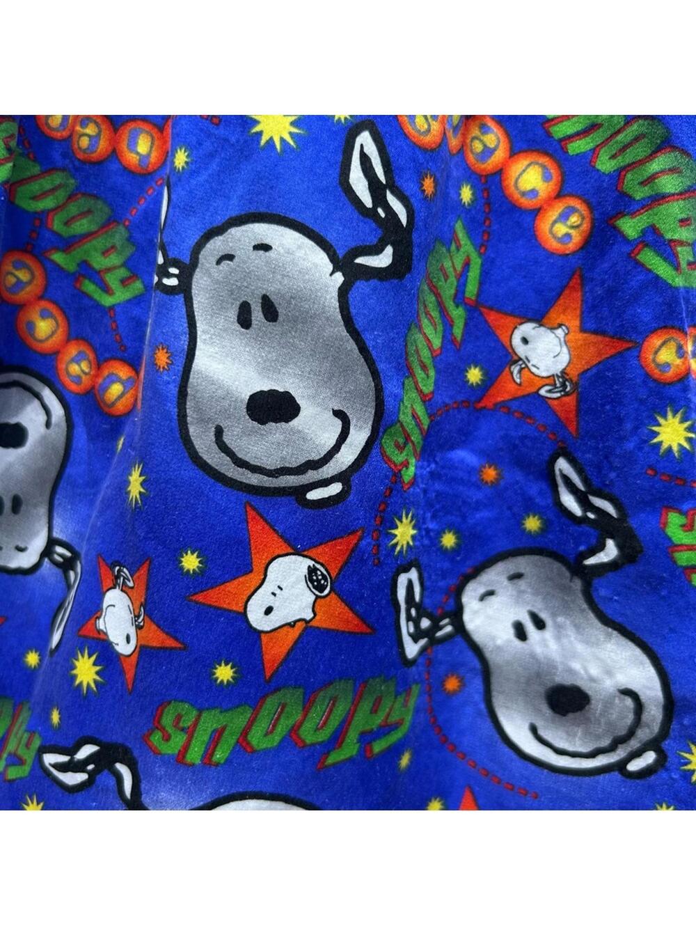 Peanuts Silk Boxers  Men's Good Grief Charlie Brown Sally Snoopy Shorts Blue XL